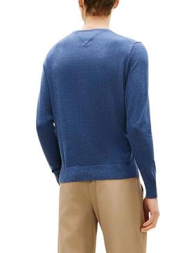 Maglia Tommy Hilfiger Essential blu per uomo