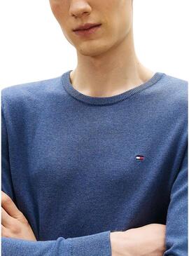 Maglia Tommy Hilfiger Essential blu per uomo