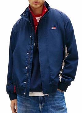 Giacca Tommy Jeans Heritage Flag blu scuro per uomo