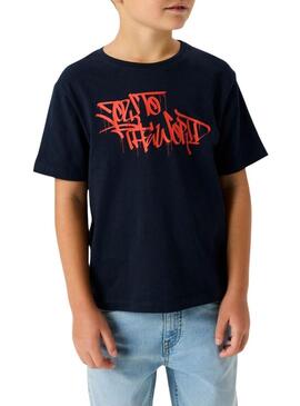 Maglietta Name It Benno stampata a grafica nera per bambino