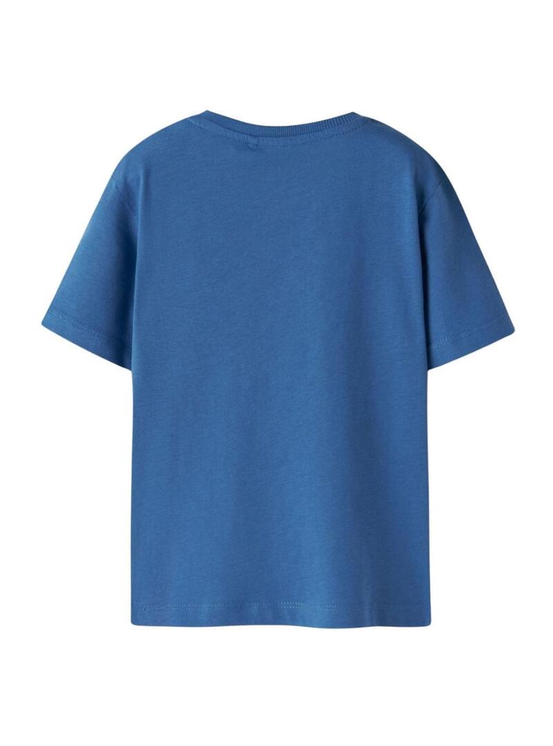 Maglietta Name It Benna dinosauro blu per bambino