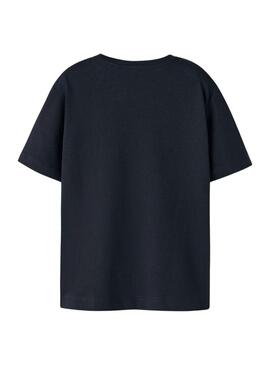 Maglietta Name It Benna moto nera per bambino