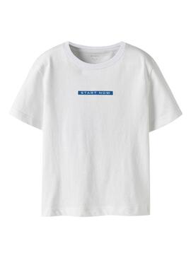 Maglietta Name It. Modello Benna gamer bianca per bambino.