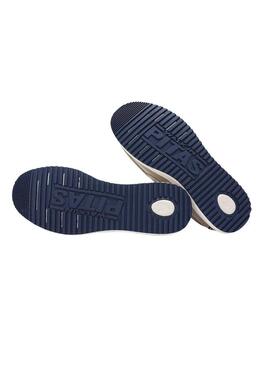 Mocassini Walkin Pitas Byron beige da uomo