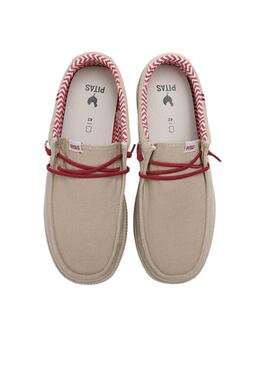 Scarpe da uomo Walkin Pitas Ledro beige