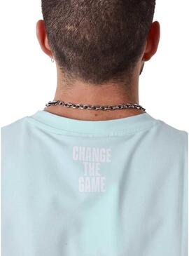 Maglietta Project x Paris Essentials aderente turchese da uomo