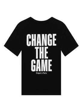 Maglietta Project x Paris boxy Essentials nera per uomo