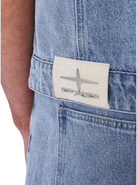 Camicia di jeans Project x Paris Idea corta per uomo