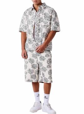 Camicia Project x Paris Street bloom stampata floreale per uomo