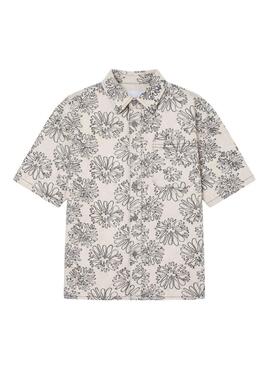 Camicia Project x Paris Street bloom stampata floreale per uomo