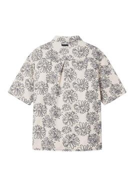 Camicia Project x Paris Street bloom stampata floreale per uomo