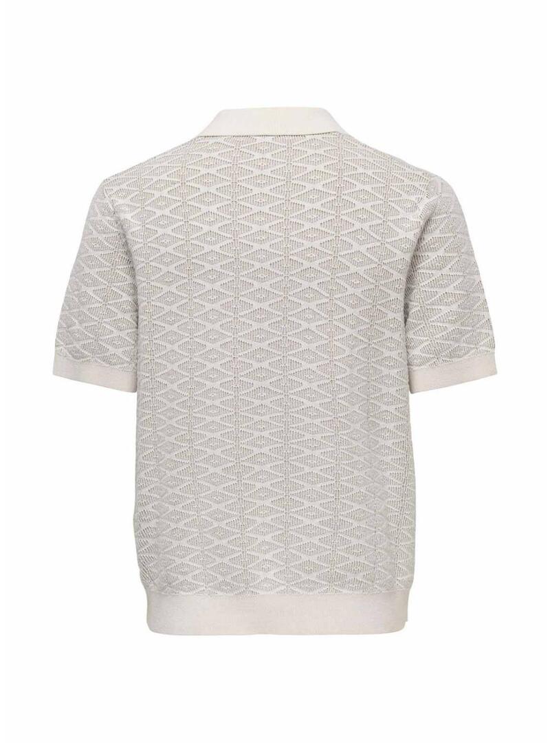 Polo Only and Sons Tristan beige per uomo
