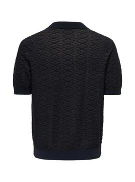 Polo Only and Sons Tristan navy per uomo.