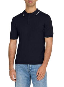 Polo Only and Sons Wyler blu marino per uomo
