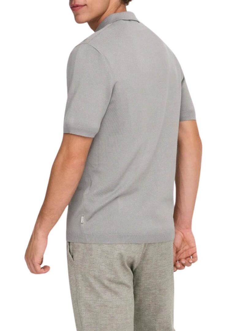 Polo Only and Sons Wyler grigio per uomo