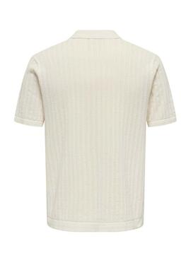 Polo Only and Sons Moon beige per uomo