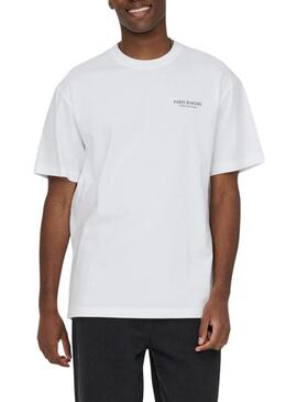 Maglietta Only and Sons Fred Bakery bianca per uomo