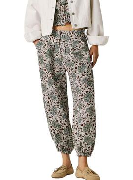Pantaloni Pepe Jeans Ary verdi per donna
