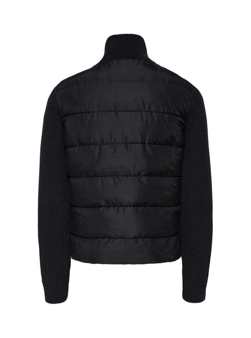 Giacca Only and Sons Mane nera combinata per uomo