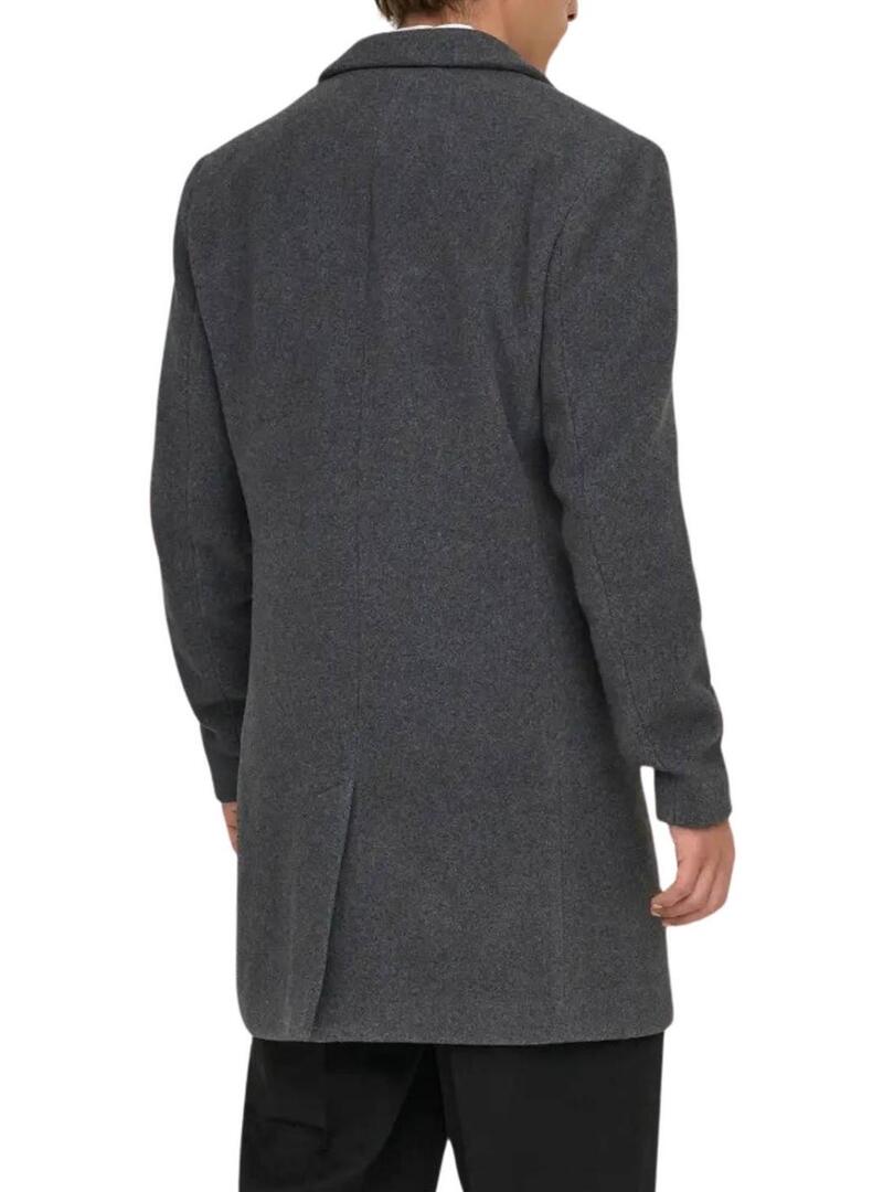 Cappotto Only and Sons Jaylon grigio per uomo