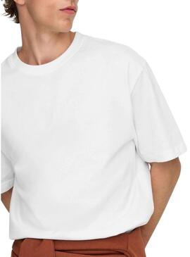 Maglietta Only and Sons Fred bianca da uomo