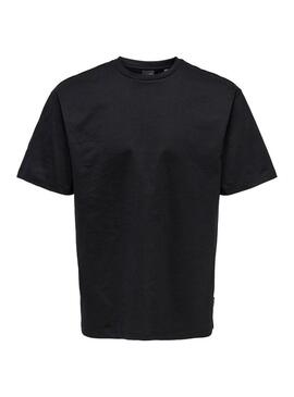 Maglietta Only and Sons Fred nera per uomo