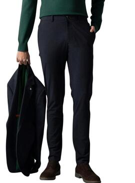 Pantaloni da abito El Pulpo comfort blu navy per uomo.