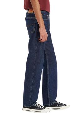 Pantalone di jeans Levis 555 Relaxed dritti blu da uomo