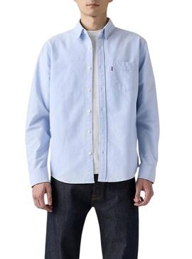 Camicia Levis Sunset Pocket blu per uomo
