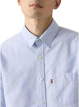 Camicia Levis Sunset Pocket blu per uomo