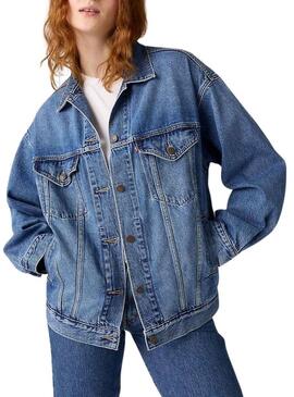 Giacca di jeans Levi's XL Trucker blu per donna