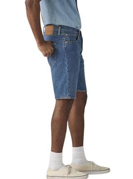 Bermuda in denim Levis 501 originale blu per uomo.