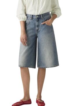 Shorts Levi's Super Baggy Jort denim per donna.