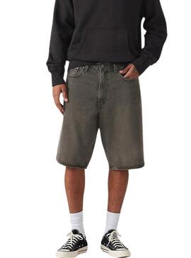 Pantaloni corti in denim Levis 478 Baggy neri per uomo