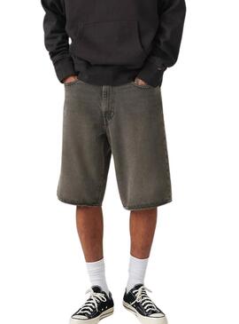 Pantaloni corti in denim Levis 478 Baggy neri per uomo