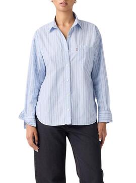 Camicia Levis Harlie a righe blu per donna