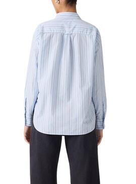 Camicia Levis Harlie a righe blu per donna