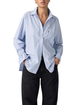 Camicia Levis Harlie a righe blu per donna