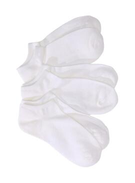 Calze Vans Classic Kick 3 paia bianchi per donna e uomo