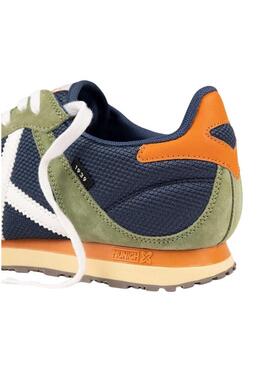 Scarpe Munich Massana Classic verdi e blu navy per uomo.