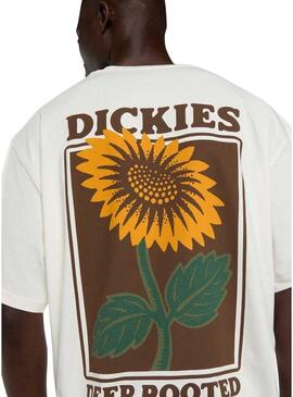 Maglietta Dickies Sunflower bianca per uomo