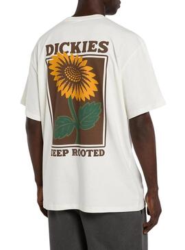Maglietta Dickies Sunflower bianca per uomo