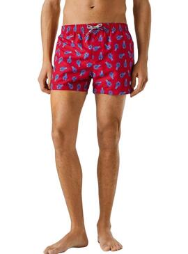 Costume da bagno Pepe Jeans Funky Lobster rosso per uomo