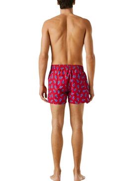 Costume da bagno Pepe Jeans Funky Lobster rosso per uomo