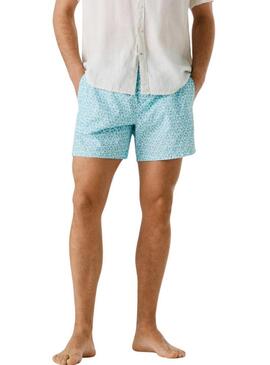 Costume da bagno Pepe Jeans stampato blu per uomo