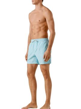 Costume da bagno Pepe Jeans stampato blu per uomo