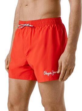 Costume da bagno Pepe Jeans Solid rosso per uomo