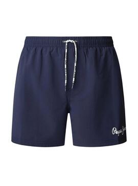Costume da bagno Pepe Jeans Solid blu scuro per uomo