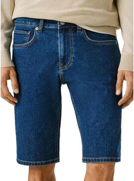 Bermuda lunga Pepe Jeans Cash blu scuro per uomo