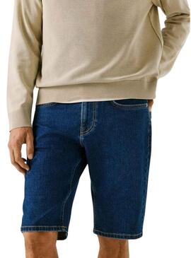 Bermuda lunga Pepe Jeans Cash blu scuro per uomo